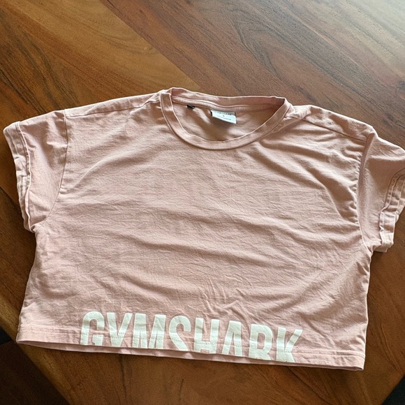 Gymshark Tops - Gymshark Women’s Cropped Tee - Blush Pink